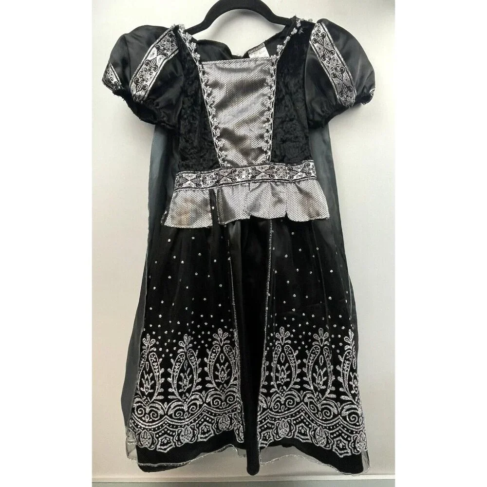 Girls' Gothic Queen Halloween Costume Dress Size Medium 10-12 Years